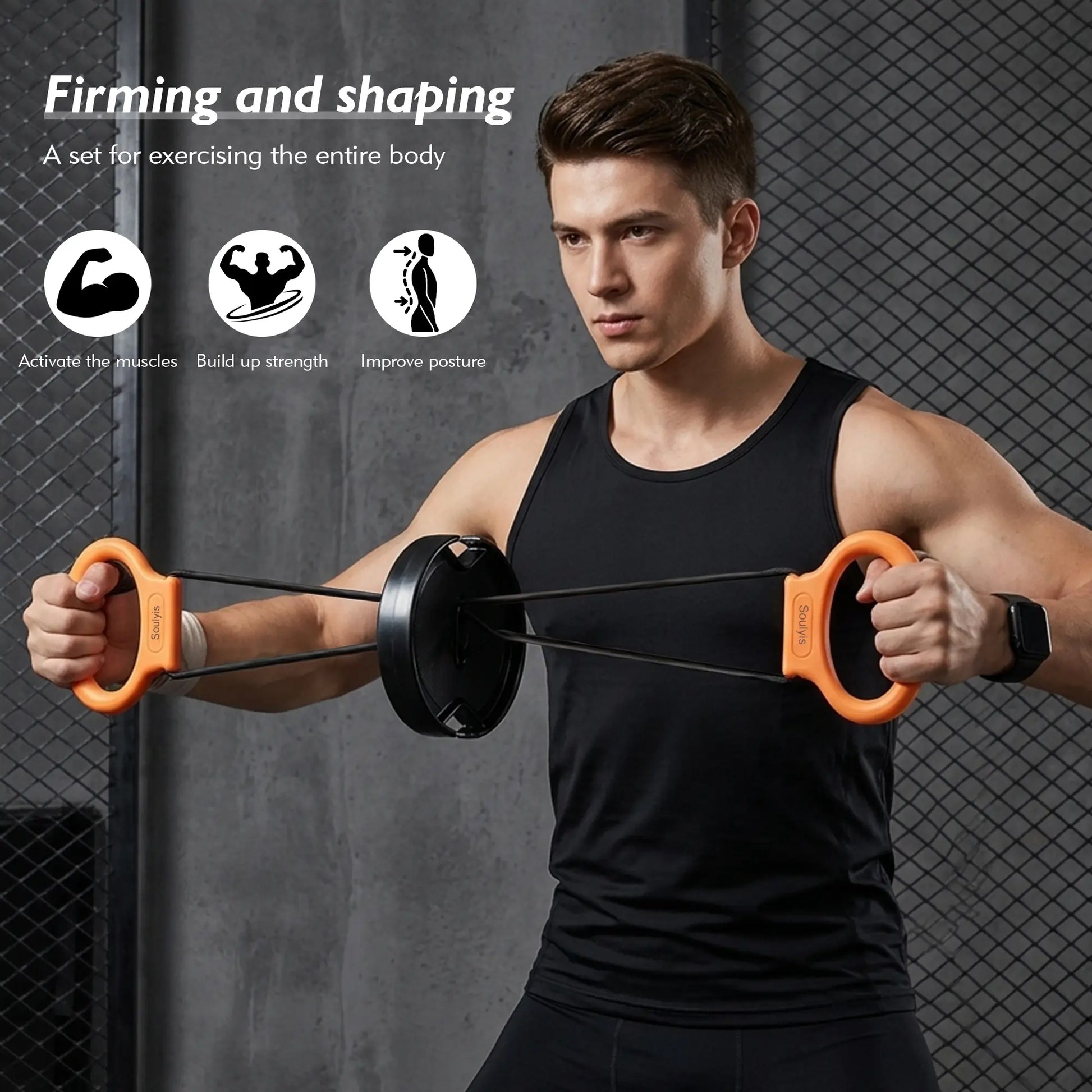 Soulyis Flywheel Tensioner, Suitable for Exercising Arm Muscles, Eccentric Training Machine, Convenient Training Equipment,
