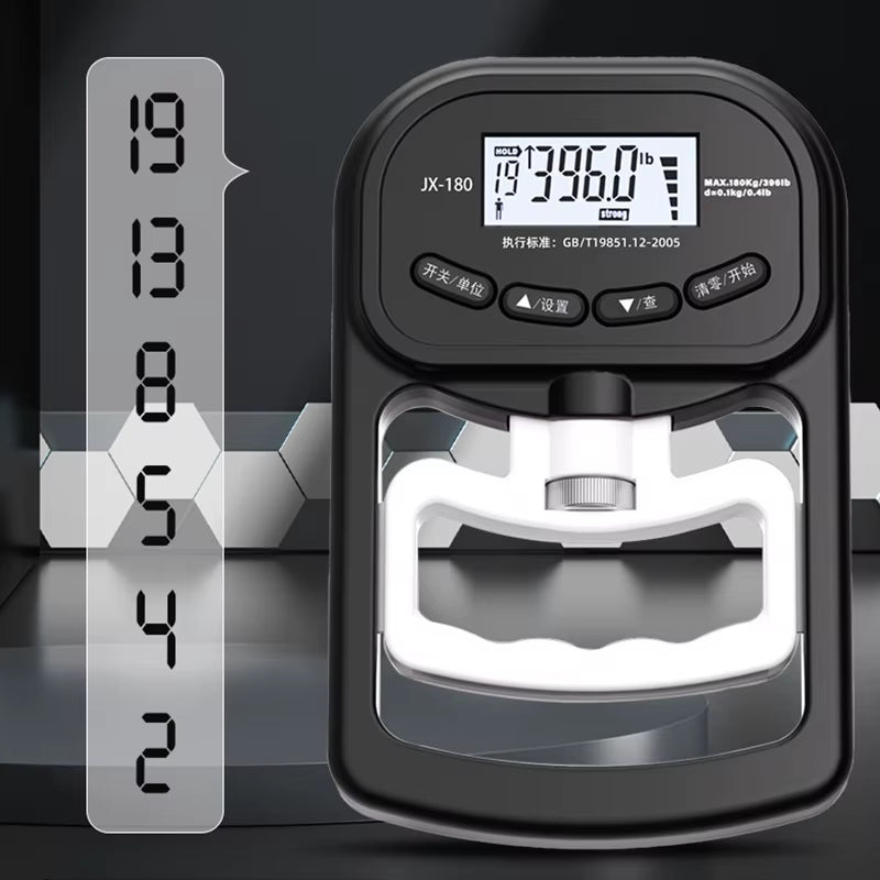 180Kg/396Lb Grip Strength Meter for Men and Women Tester Digital Hand Dynamometer Training USB LCD Screen Strength Training